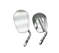 Rear View Mirrors Motorcycle Universal Rear View Mirrors 8MM 360 Degree Adjustment For For Touring For Road King For Sportster XL For Dyna