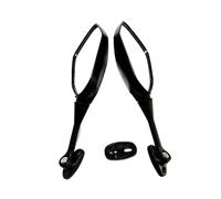 Rear View Mirrors Universal Hole Distance 40MM For Hon&da For Yam&aha For Suzuki Motorcycle Rearview Glass Black Side Mirror Right Left Sides BarEnd Mirrors