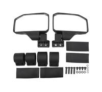 Rear View Mirrors Wide View Clear Vision Adjustable Black Side Mirror Set for ATV UTV Motorcycle 2PCS ABS 18cmx10.5cm