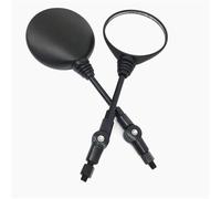 Rear View Motorcycle Black Universal 10mm Side Mirror Rearview Mirror Anti-fall Folding Round Mirror Bar Mirrors