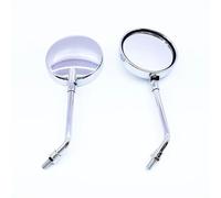 Rear View Motorcycle Rearview Mirrors 8/10MM ABS Side Mirror For VESPA Primavera Sprint MP3 GTS Mirrors(Chrome-long pole)