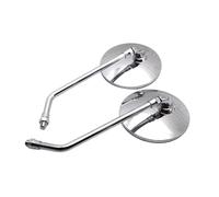 Rear View Motorcycle Rearview Mirrors Retro ABS 8/10MM Universal Round Mirror For CB500X NC750X Mirrors(Chrome)