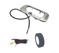 Rear View Tailgate Handle with Reversing Camera for Chevrolet For Silverado and For GMC 1999 2007, 12V Low Power Consumption with Clear HD Imaging (Silver)
