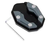 Rear wheel bracket Universal Scooter Motorcycle Bike Kickstand Extender Foot Side Stand Extension Pad Support Plate Antiskid(Titanium)