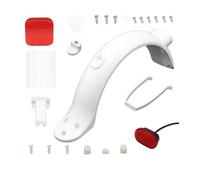Rear Wheel Fender For Xiaomi Scooter 1S Pro 2 Back Mudguard Wing Taillight Hook License Plate 8.5 Inch Tire Fender Support Parts scooter parts(White fender kit)