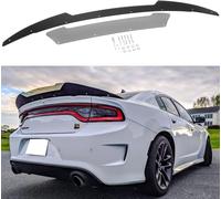 Rear Wicker Bill Spoiler Venom V2 Compatible with 2015-2021 Dodge Charger SRT ScatPack Hellcat Add-on Type 2-Piece Rear Wickerbill Spoiler with RivNut Tool Dodge Charger Accessories