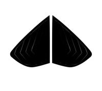 Rear Window Canard Canards For Subaru For Impreza For STI Hatchback 2008 2009 2010 2011 2012 2013 2014 Rear Side Window Louver Shutter Cover Trim(Glossy Black)