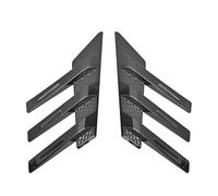 Rear Window Canard Canards Universal 2Pcs Car Rear Windshield Side Spoiler Wing Trim Vents Decoration General Window Louvers(Gloss Black)