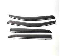 rear window deflectors For Mitsubishi ASX/RVR 2010-2014 2015 2016 2017 2018 2019 Window Visors Side Sun Rain Guard for Vent Deflectors(Chrome Strip)