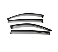 rear window deflectors For Mitsubishi L200 for Triton ML MN 2006-2014 Weather Shields Clear Window Visors Door Visor(Silver)