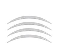 Rear Window deflectors for POSSBAY Car Wheel Eyebrow Arch Protector Chrome/Imitation Carbon Fiber Mud Guard Universal(Chrome)