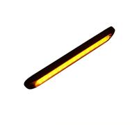 Rear Window LED Brake Lamp,Strip Tailer Light Bar 10Inch 15 Light Bead Car Light Bar 12V 24V Red Third Brake Light Rear Light Signal Side Marker Turn Signal Stop Warning Lamp High Mount(Yellow)