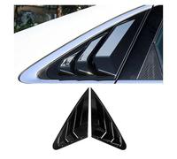 Rear Window Shutter Cover Compatible For Audi A4 S4 B9 Sedan 2017 2018 2019 Quater Window Louvers Side Vent Trim Grille Car Accessories(Glossy Black)