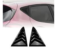 Rear Window Side Louver Shutter Cover For Ford Fiesta MK8 2018-2024 Black