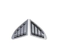 Rear Window Side Spoiler For Chevy For Malibu 2016-2021 ABS Car Rear Louver Window Side Shutter Cover Trim Sticker Vent Scoop Accessories(Carbon)