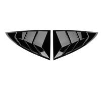 Rear Window Side Spoiler For Tesla For Model 3 2017-2023 ABS Rear Car Window Shutter Cover Louver Side Vent Trim Triangle(Mirror Black)