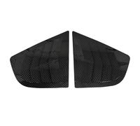 Rear Window Side Spoiler Wing Kit For Fit For Jazz 2009 2010 2011 2012 2013 ABS Plastic Rear Window Quarter Louver Cover Side Vent Trim Adhesive(Gloss Black)