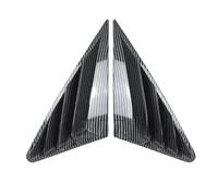 Rear Window Side Vent Shutter Louver Cover Trim Body Kit Rear Quarter Panel Window Fit For Audi A3 8Y Sedan 2021+ Car Rear Window Shutter Cover Rear Side Window Lou(Carbon Fiber Look)