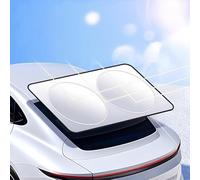 Rear Window Sunshade for Mini Cooper (R56) 2006-2014, Premium Titanium Silver Sun Glare UV Ray Protection Shield Automotive Accessory