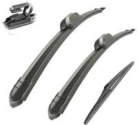 Rear Windscreen Wiper Blade and Arm Set Fit for Jeep Compass MK49 2006-2016 22in+20in+11in, Windscreen Wiper Assembly Replacement.