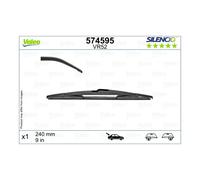 Rear Windscreen Wiper Blade VALEO for Megane Ypsilon 5008 Talisman 574595 Top Qu