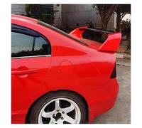 Rear Wing Auto For Civic FD2 Black Red Spoiler 2006 2007 2008-2015 ABS Material Car Rear Wing Primer Color Rear Spoiler Car Styling Spoiler Wing(Red and black)