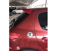 Rear Wing Auto For Peugeot 206 207 Spoiler ABS Material Car Rear Wing Primer Rear Spoiler Spoiler Wing(Red)