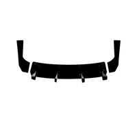 Rear Wing For S3 8V Hatchback 2017-2020 Boot Lower Splitter Spoiler Plate Protector Bracket Kit Rear Bumper Diffuser Lip Trunk Spoiler