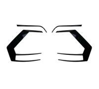 Rear Wing Spoiler 1Pair For VW For Golf 7 7.5 MK7 MK7.5 GTI R GTD R400 2012 2013-2018 2019 2020 Rear Bumper Splitter Canard Rear Tail Lamp Spoiler Brake Lamp Trim(A)