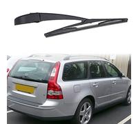 Rear Wiper Arm Blade for Volvo V50 2004-2012, Back Windscreen Wiper Assembly Rubber Cleaning Window Replacements Parts