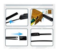 Rear Wiper Blade 6mm Car Wiper Blade Refill Strips Rubber Strip 14"16"17"18"19"20"21"22"24"26"28" Frameless
