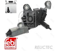 Wiper Motor fits SKODA FABIA 545 1.2D Rear 10 to 14 CFWA 5J9955711 5J9955711A