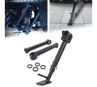 REARACE 0-3'' Motorcycle Adjustable Kickstand + Lowering Link Kits Fit for Royal Enfield 411 Himalayan 2020-2023, Side Stand + Suspension Links Lower Link