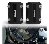 REARACE Motorcycle Bumper Blocks, Motorcycle Engine Bumper Guard Block Drop Protection Crash Bar Protector Universal for 22MM 25MM 28MM, LK-BGB03-BK