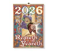 Reareth Of The Yeareth 2026 • Funny Medieval Butts Calendar 2026, 12 Months Of Sass & Whimsy, Humor Funny Illustrations, Gag Calendar, 8.5" x 11" White Elephant Or Gag Gift