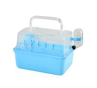 Rearing Tank Hamster Travel Case Bird Parrot Carrying Cage Portable Outgoing Gear for Small Pets Chinchilla Squirrel For Home Use(Blue)