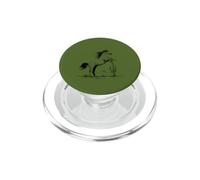 Rearing Wild Horse Cactus in Desert - Green PopSockets PopGrip for MagSafe