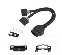 REARMASTER® Harness kit OBD Y Splitter Cable for BMW OBD2 Port,1 Male To 2 Female Extension for GPS Tracker and Automotive Diagnostic Devices