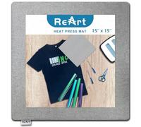 ReArt 14" x 14" Heat Press Mat for Cricut Easypress Both Sides Applicable - Mat for Heat Press Machines and HTV and Iron On Projects