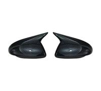 Rearview 2PCS Car Rearview Mirror Housing For Hyundai For Accent For Solaris For I30 2017-2022 Door Side Cover Cap Exterior Shell Covering Cap(Carbon look,2)