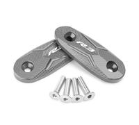 Rearview Accessories For Y-AMAHA R3 YZF-R3 2015 2016 2017 2018 2019 2020 2021 2022 2023 Accessories Motorcycle Rearview Mirrors Side Bracket Hole Caps(Grey)