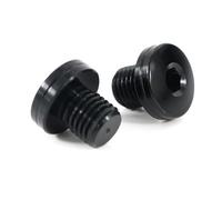 Rearview Accessories M10x1.25 Left-Hand Right-Hand Motorcycle Mirror Hole Plug Screw Bolts For 1090 1190 1050 Adventure 1290 For Super For Duke 250 390 For 690(Black- Silver)