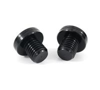 Rearview Accessories M10x1.25 Left-Hand Right-Hand Thread Mirror Hole Plugs Cap For 1090 1190 1050 Adventure 1290 For Super For Duke 250 390 For 690(Black- Silver)