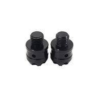Rearview Accessories Motorcycle Bar End Mirror Hole Plug Screw Universal For For BMW(Black- Silver)