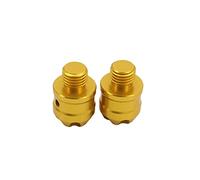 Rearview Accessories Motorcycle Bar End Mirror Hole Plug Screw Universal For For BMW(Gold)