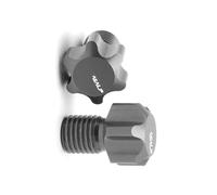 Rearview Accessories Motorcycle CNC Aluminum Rear View Mirror Hole Plug Screw Caps For TRANSALP XLV 600 650 700 750 XL600V XL700V M10X1.25(Titanium)