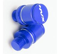 Rearview Accessories Motorcycle CNC Aluminum Rear View Mirror Hole Plug Screw Caps M10X1.25 For Y-AMAHA NVX 125 NVX125 AEROX155 AEROX 155 2015-2022(Blue)
