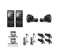 Rearview Camera 12.3 Inch Touch Screen Digital Rearview Mirror 2-Channel Bus/Truck DVR AHD 1080P Side View Blind Spot Monitoring Loop Recording Reverse Camera(Left and Right Set,None)