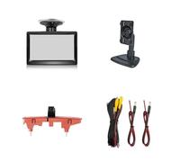 Rearview Camera For Peugeot For Partner II 2008-2016 5 Inch Car Monitor With Suction Cup And Bracket,With Brake Light Camera Reverse Camera