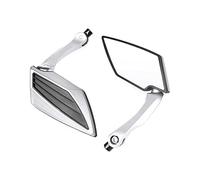Rearview Compatible with DUCATI For Monster 696 S2R 800 For HYPERMOTARD 821 For HYPERSTRADA 939 For SP 8 10mm Motorcycle Rearview Mirror Scooter Motocross(White)